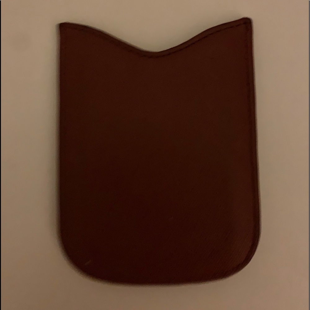 💯 Badgley Mischka brown leather card holder. - Picture 2 of 2